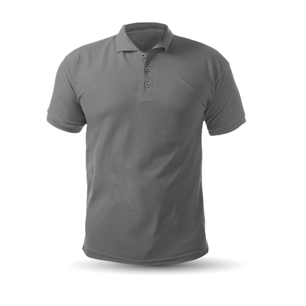GRİ  POLO YAKA TİŞÖRT L