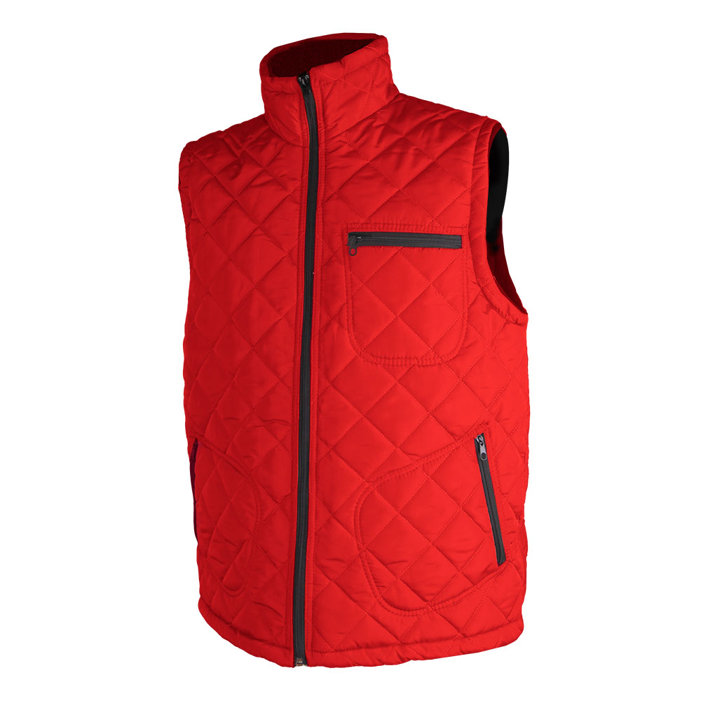 YELEK KIRMIZI ÜÇ CEPLİ